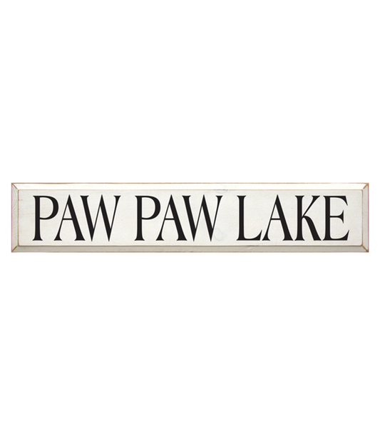 Paw Paw Lake Sign