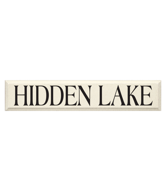 Hidden Lake Sign