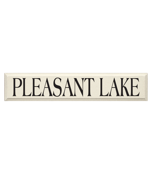 Pleasant Lake Sign