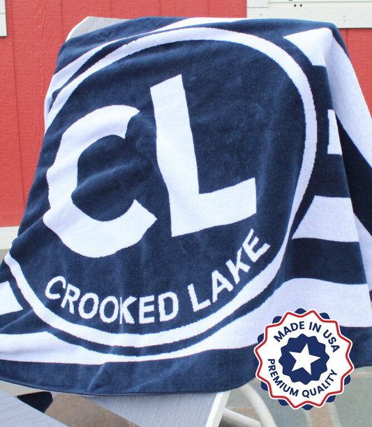 Crooked Lake Beach Towel