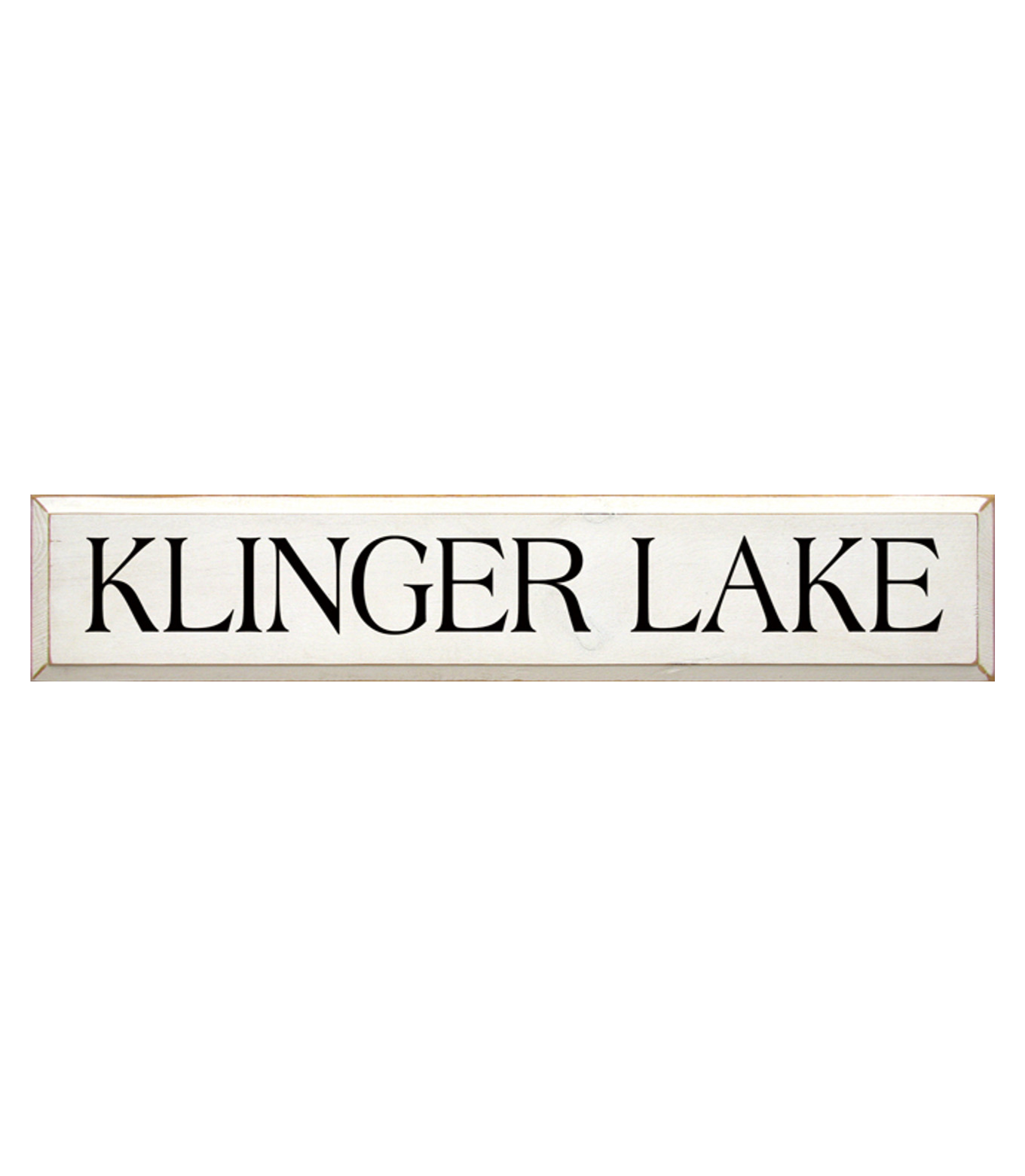 Klinger Lake Sign